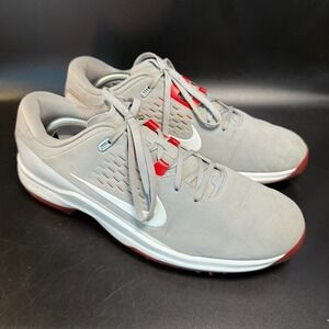 Nike Zoom Tiger Woods Golf Shoes Gray Red Size 11 Mens AA1890-001